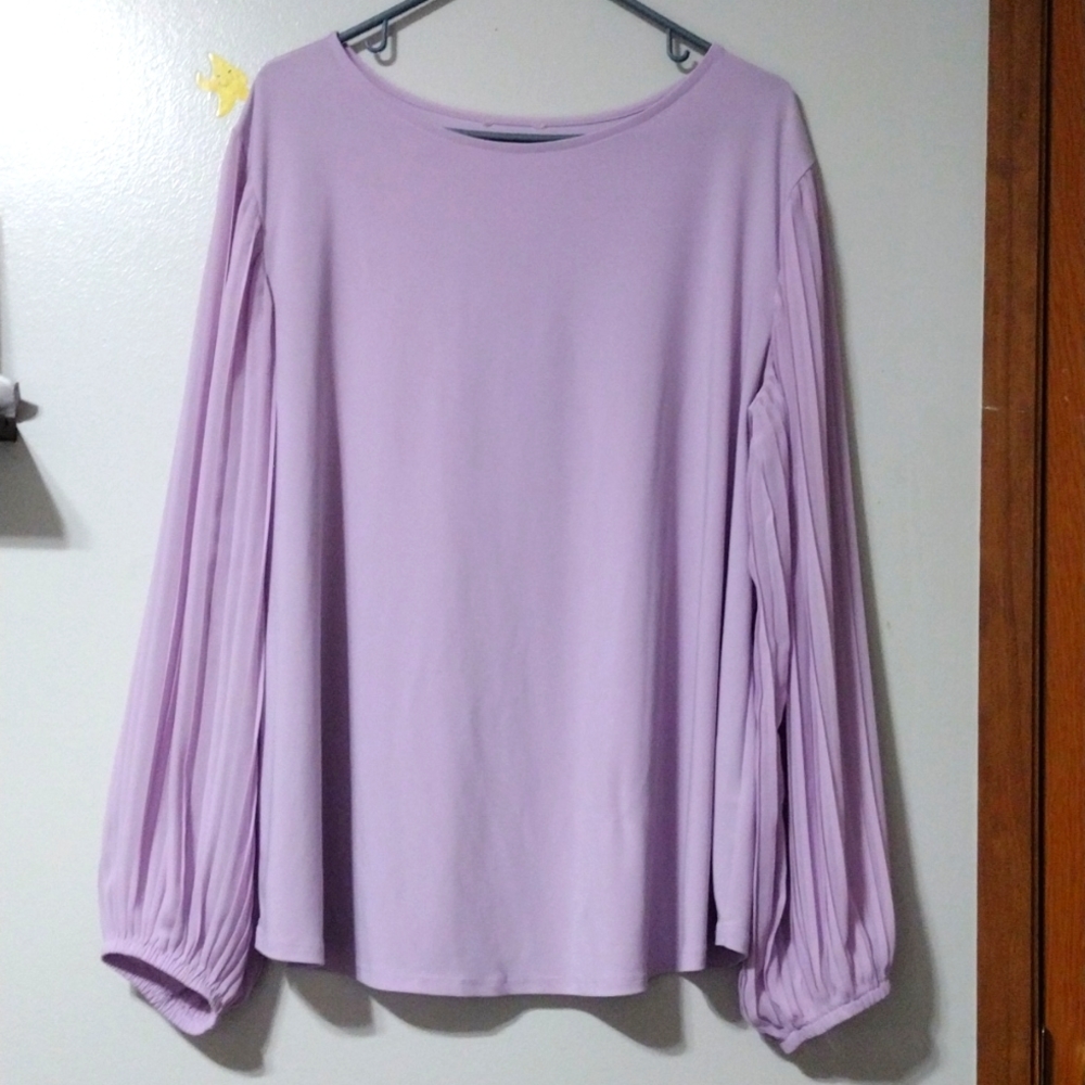 Tagless Lavender Long Sleeve Blouse